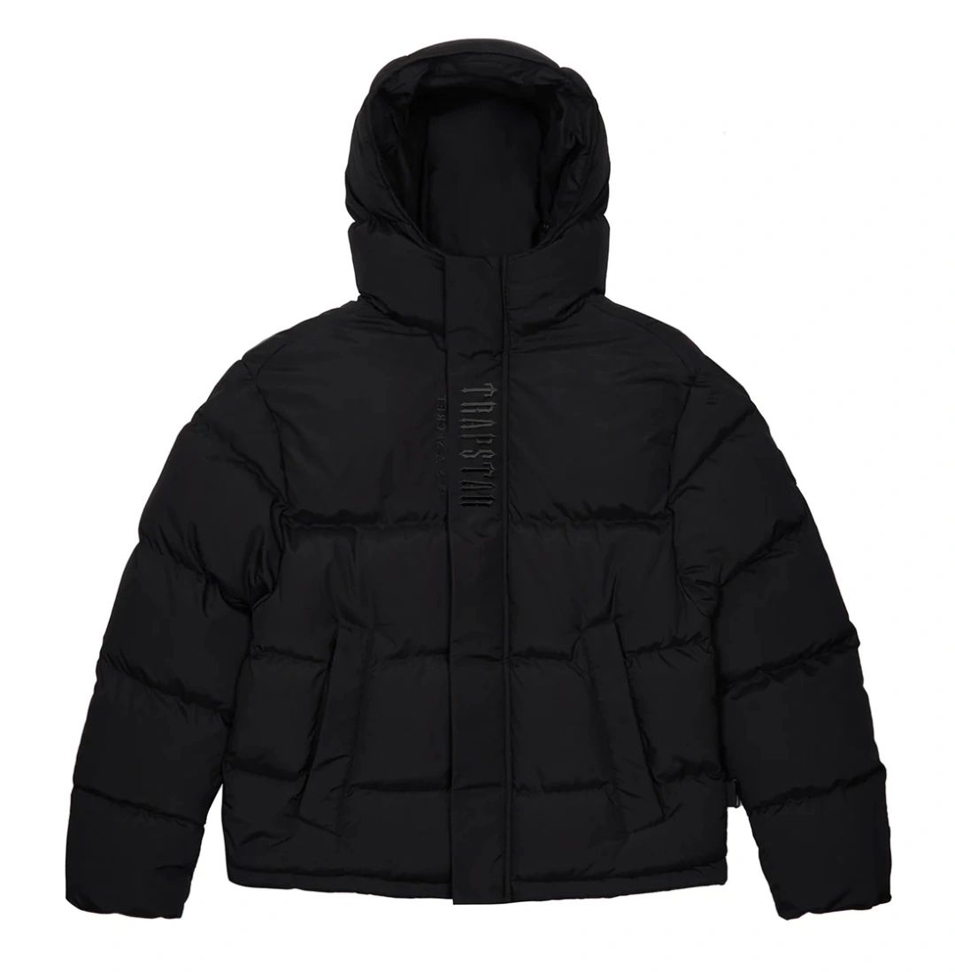 TRAPSTAR Decoded Hooded Puffer 2.0 Blackout Edition